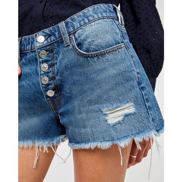 7 For All Mankind Pants - 7 For All Mankind Monrow Cutoff Denim Jean Shorts Size 28